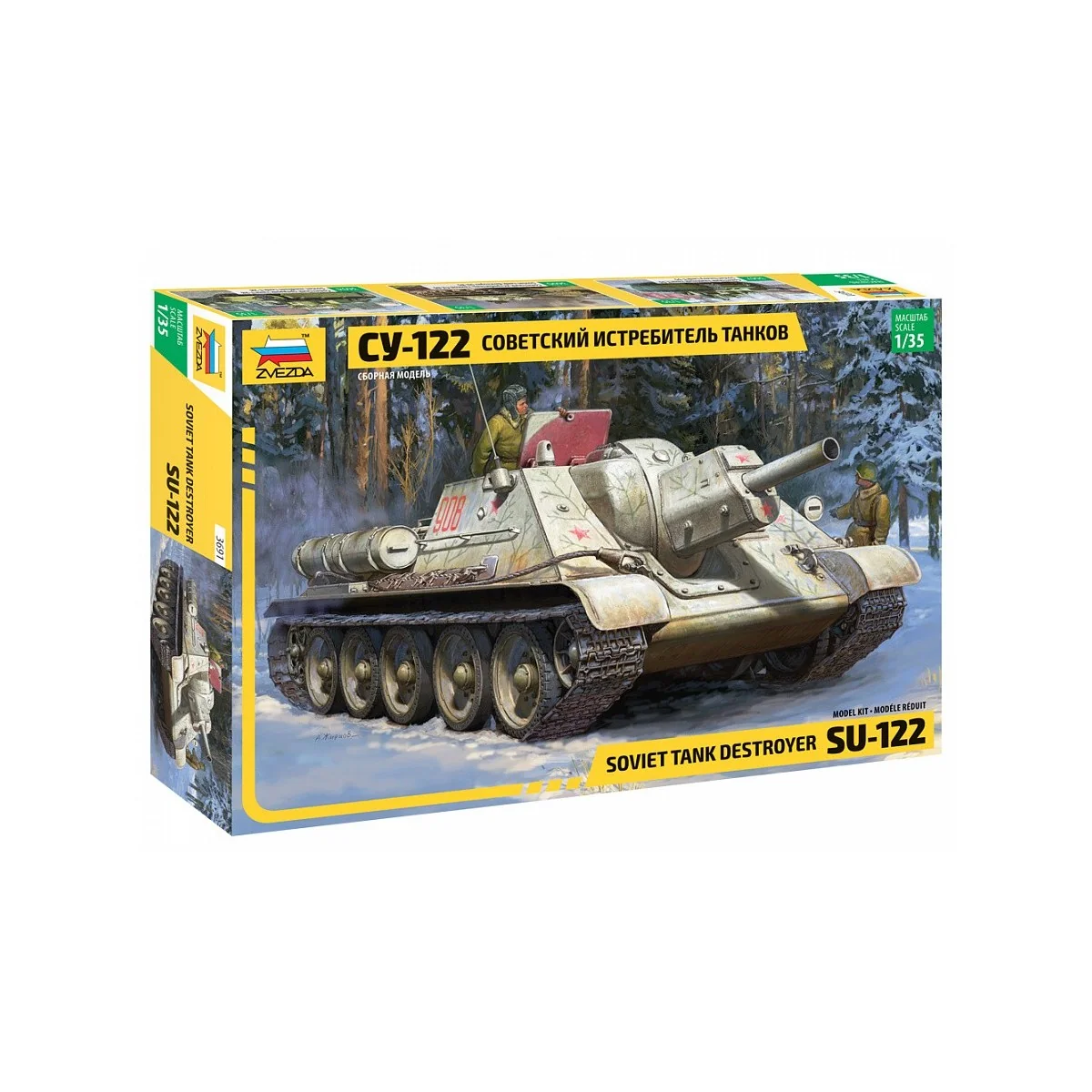 Char destroyer soviétique SU-122 1/35 Zvezda Zvezda Z3691 - 1
