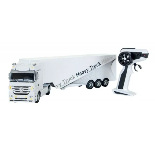copy of Mercedes Benz Actros truck + semi tipper Red 1/32 Siva SV-50090 - 1 SV-50090-Mercedes Benz Actros truck + white semi-trailer 1/32 - SV-50090