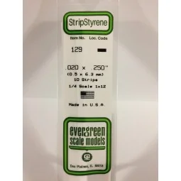 Baguette 0.50x6.3x350mm Ref : 129 - Evergreen Evergreen S1370129 - 1