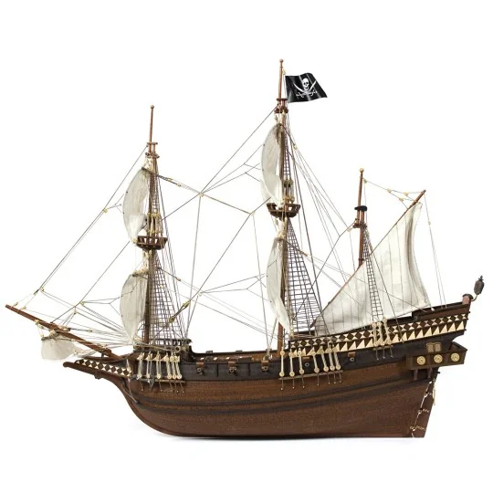 12002-Boat Buccaneer 1/100 Kit construction wood OcCre