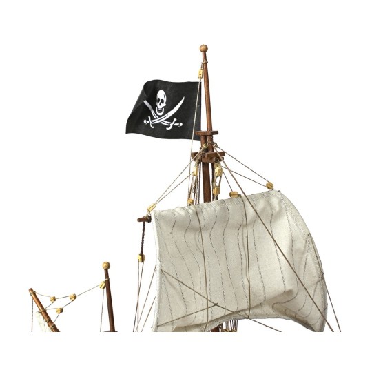 12002-Bateau Buccaneer 1/100 kit construction bois OcCre