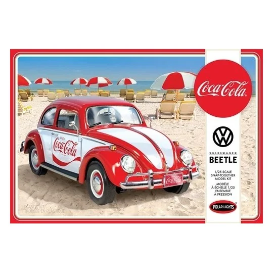 POL960M/12-Volkswagen Beetle Snap Coca-Cola 1/25 Polar Lights - POL960M/12