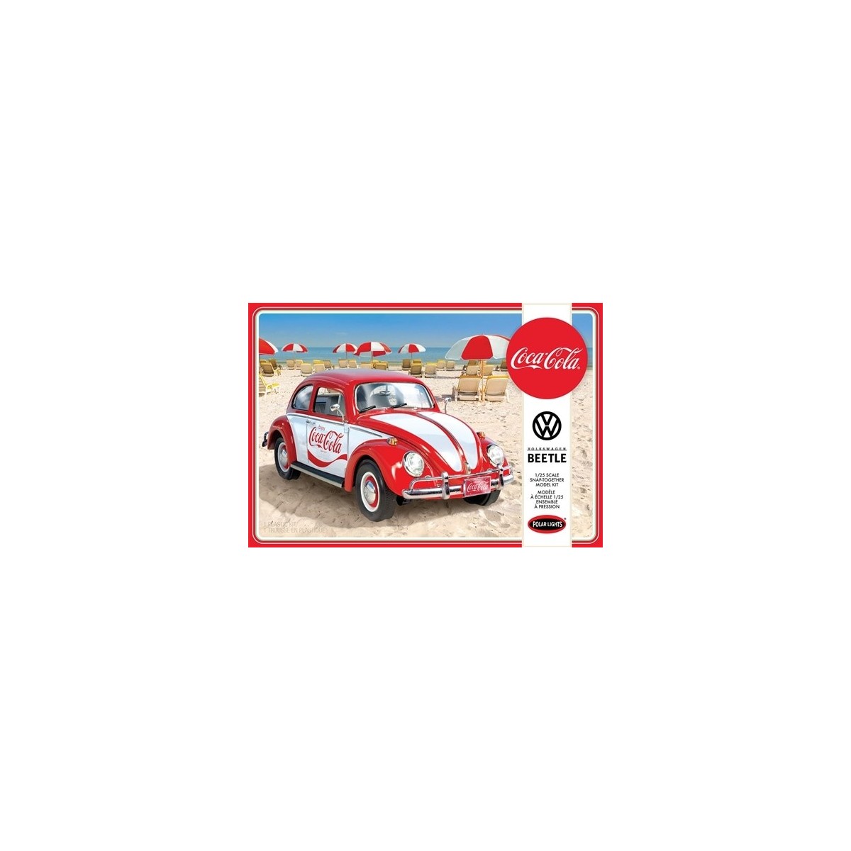 Volkswagen Beetle Snap Coca-Cola 1/25 Polar Lights  POL960M/12 - 1
