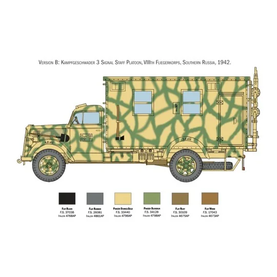 Truck Opel Blitz Radio 1/35 Italeri Italeri I6575 - 4 I6575-Truck Opel Blitz Radio 1/35 Italeri - I6575