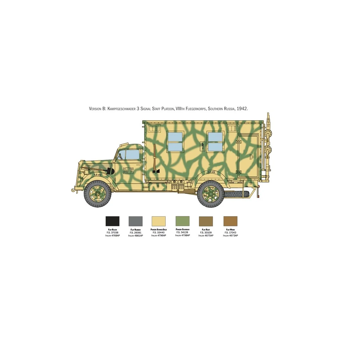 Truck Opel Blitz Radio 1/35 Italeri Italeri I6575 - 4 Truck Opel Blitz Radio 1/35 Italeri Italeri I6575 - 4