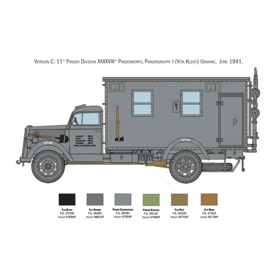 I6575-Camion Opel Blitz Radio 1/35 Italeri - I6575