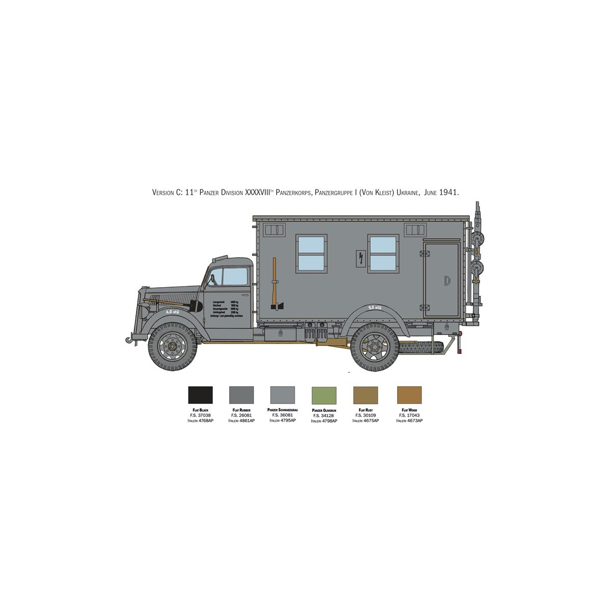 Truck Opel Blitz Radio 1/35 Italeri Italeri I6575 - 5