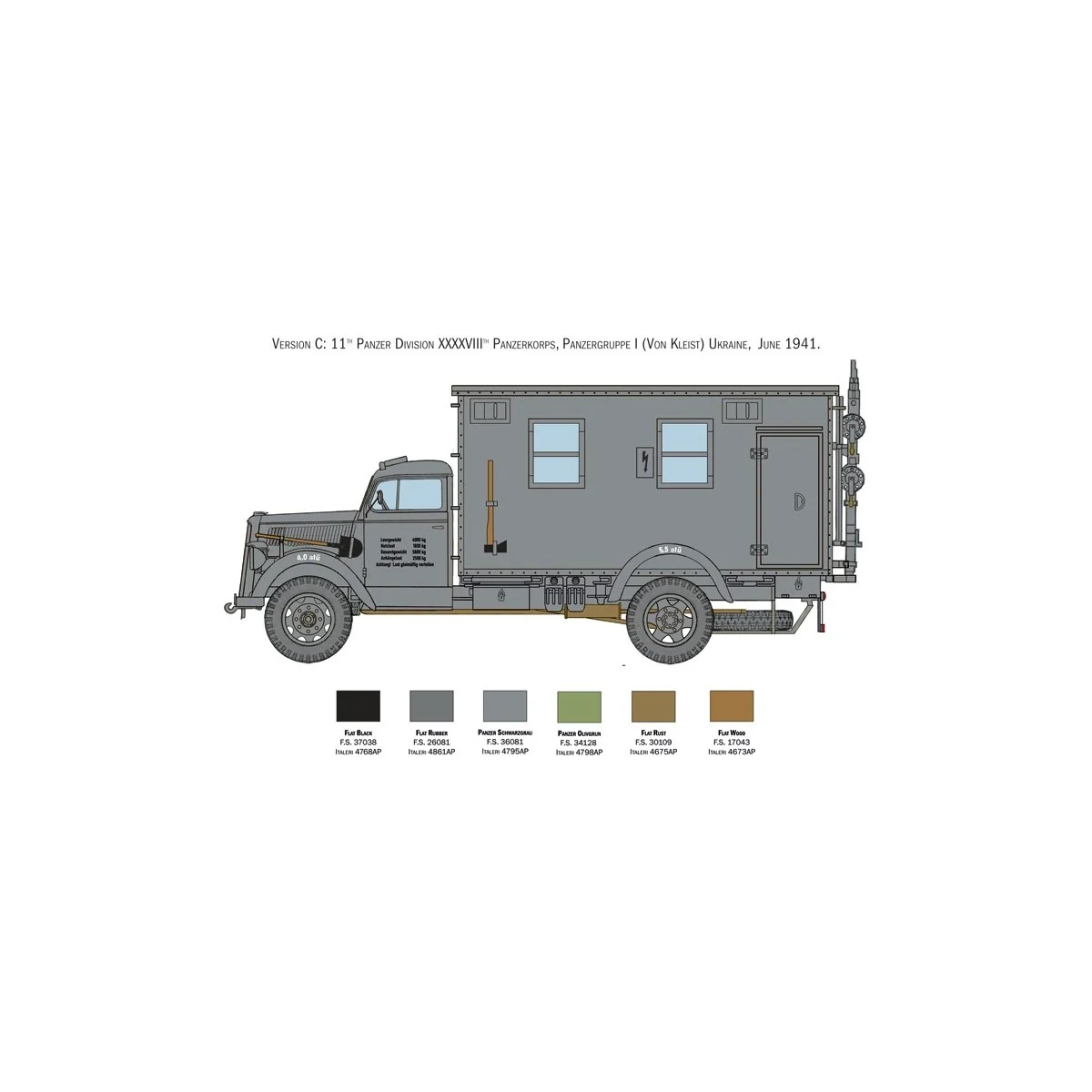 Truck Opel Blitz Radio 1/35 Italeri Italeri I6575 - 5 Truck Opel Blitz Radio 1/35 Italeri Italeri I6575 - 5