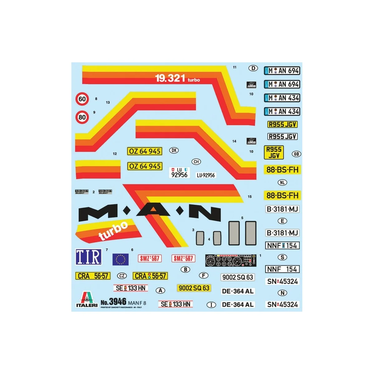 Truck MAN F8 19.321 1/24 Italeri Italeri I3946 - 3
