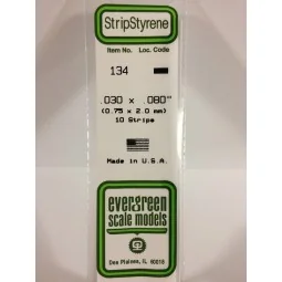 Wand 0.75x2.0x350mm Ref: 134 - Evergreen - S1370134 - S1370134