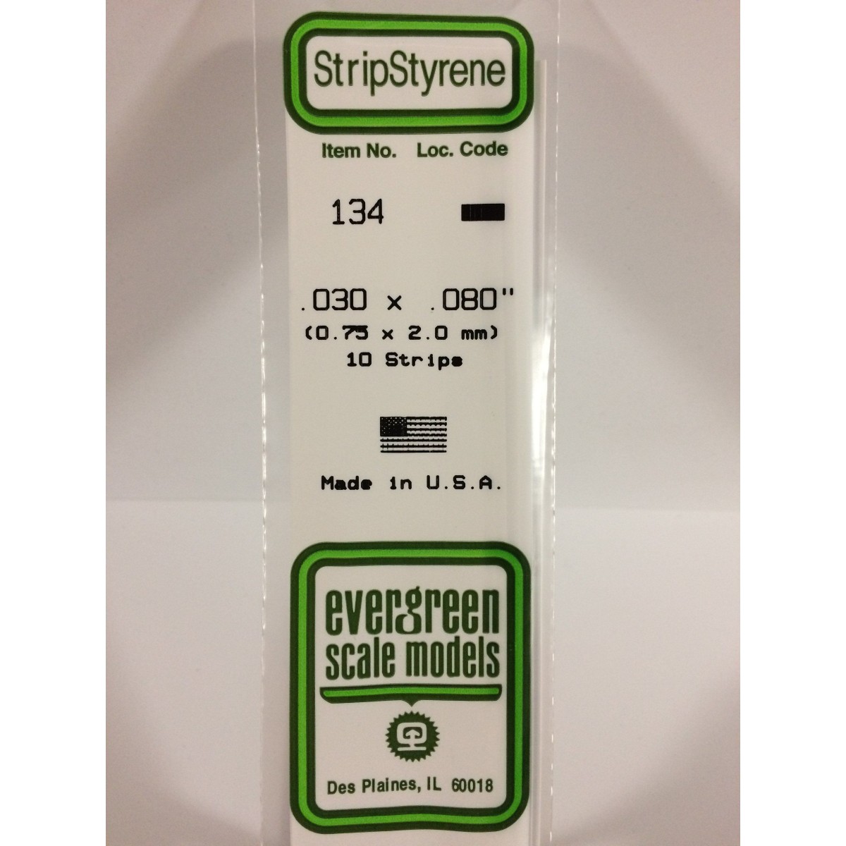 Wand 0.75x2.0x350mm Ref: 134 - Evergreen - S1370134 Wand 0.75x2.0x350mm Ref: 134 - Evergreen - S1370134
