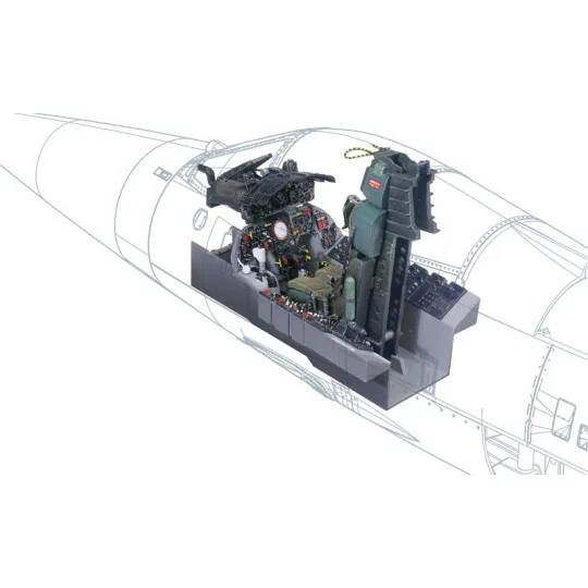 Cockpit F-104G Starfighter 1:12 Italeri Italeri I2991 - 1 I2991-Cockpit F-104G Starfighter 1:12 Italeri - I2991