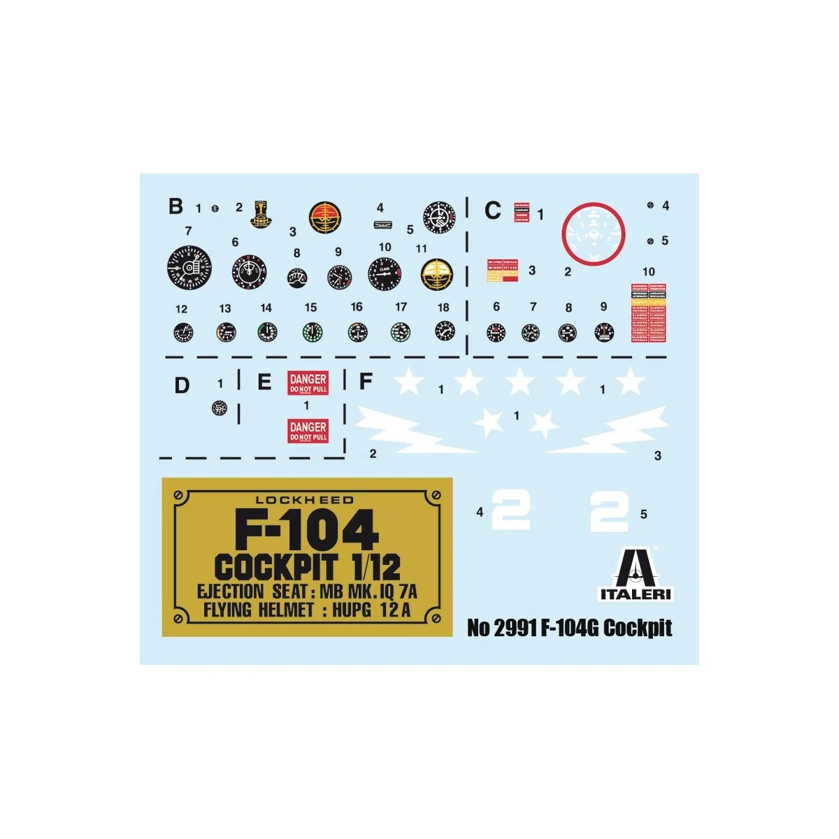 Cockpit F-104G Starfighter 1/12 Italeri Italeri I2991 - 3