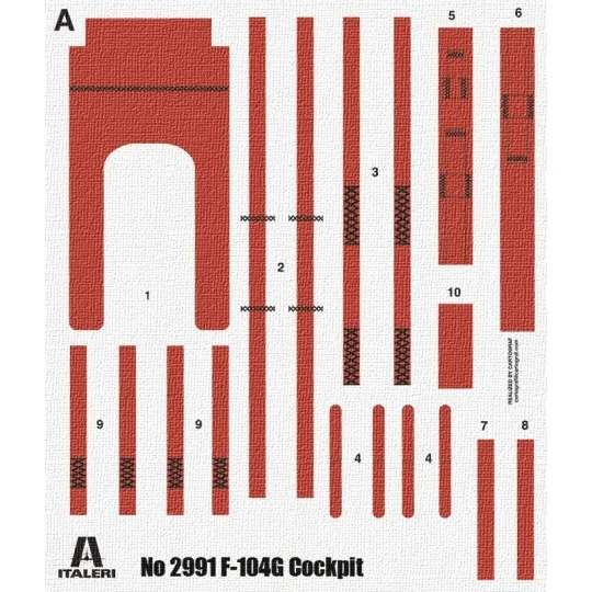 I2991-Cockpit F-104G Starfighter 1/12 Italeri