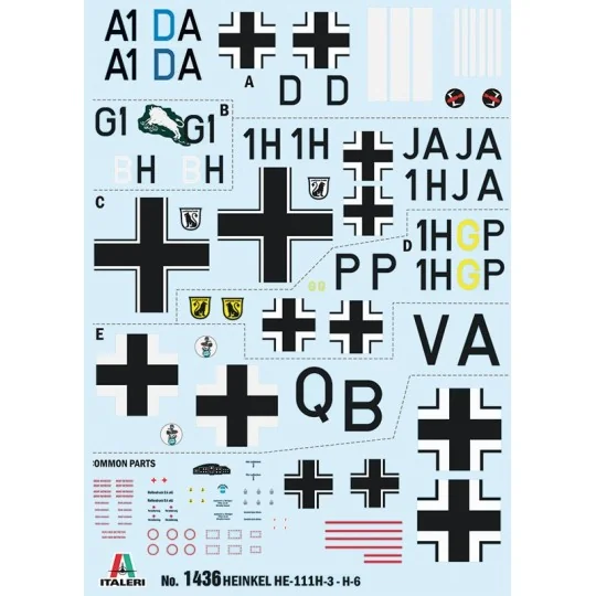 I1436-Heinkel He111H Bat. England 1:72 Italeri