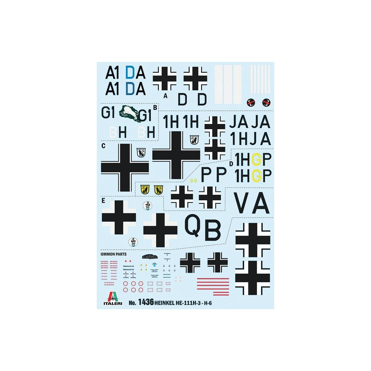 Heinkel He111H Bat. d'Angleterre 1/72 Italeri Italeri I1436 - 3