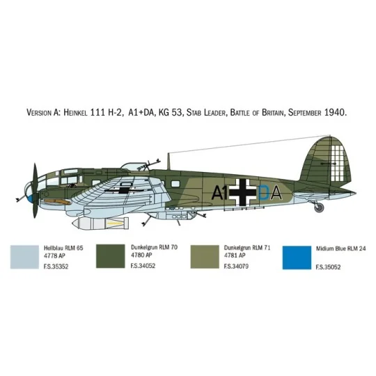 I1436-Heinkel He111H Bat. England 1:72 Italeri - I1436