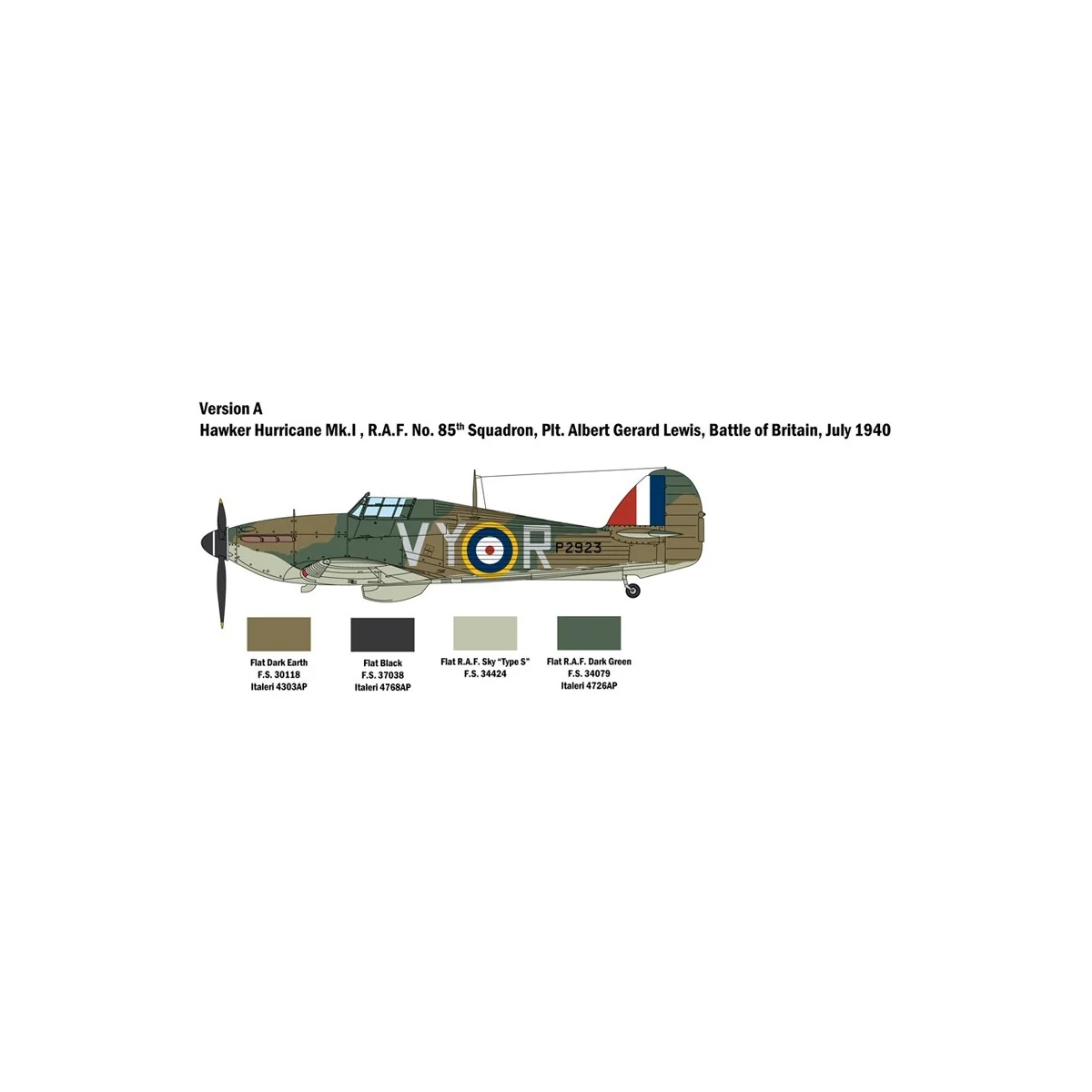 Hurricane Mk.I Bat. d'Angleterre 1/48 Italeri Italeri I2802 - 4