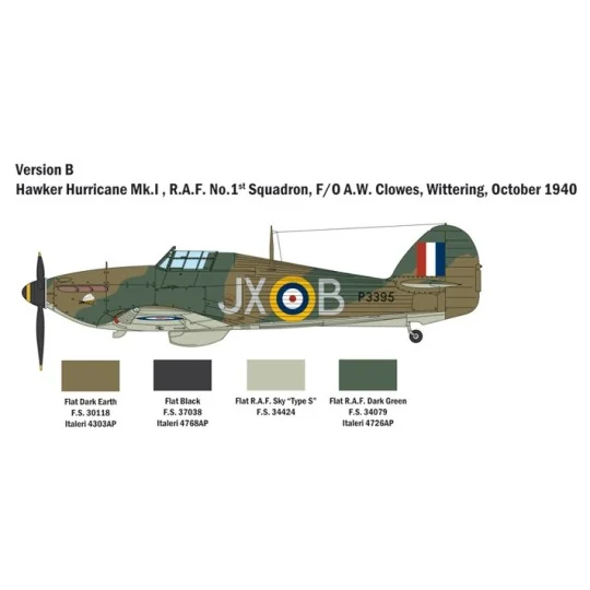 I2802-Hurricane Mk.I Bat. d'Angleterre 1/48 Italeri - I2802