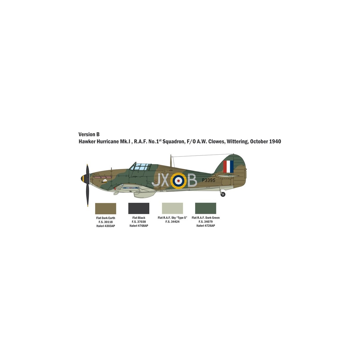 Hurricane Mk.I Bat. England 1/48 Italeri Italeri I2802 - 5 Hurricane Mk.I Bat. England 1/48 Italeri Italeri I2802 - 5