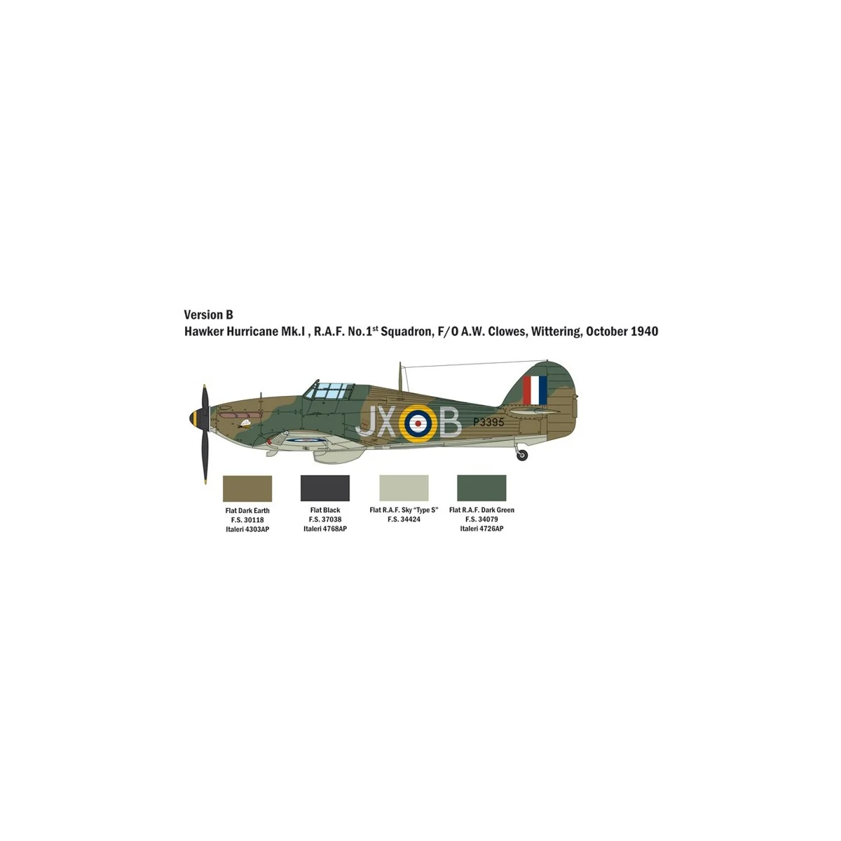 Hurricane Mk.I Bat. d'Angleterre 1/48 Italeri Italeri I2802 - 5