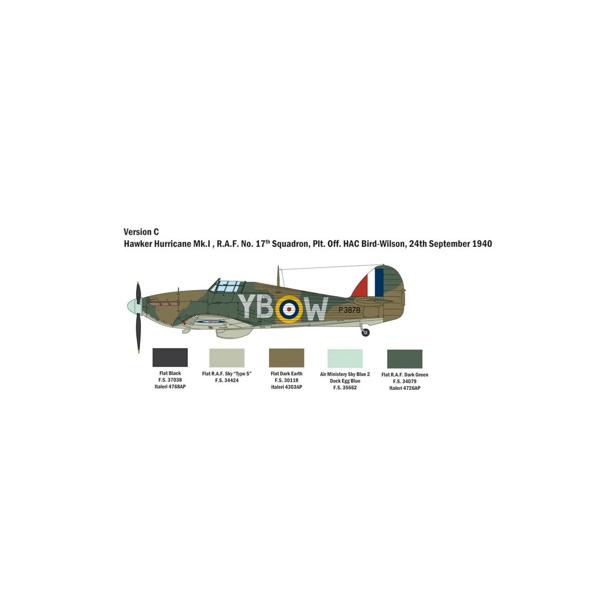 Hurricane Mk.I Bat. England 1/48 Italeri Italeri I2802 - 6 Hurricane Mk.I Bat. England 1/48 Italeri Italeri I2802 - 6