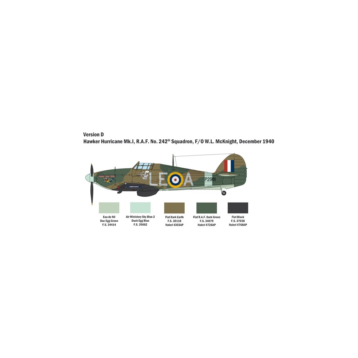 Hurricane Mk.I Bat. England 1/48 Italeri Italeri I2802 - 7 Hurricane Mk.I Bat. England 1/48 Italeri Italeri I2802 - 7