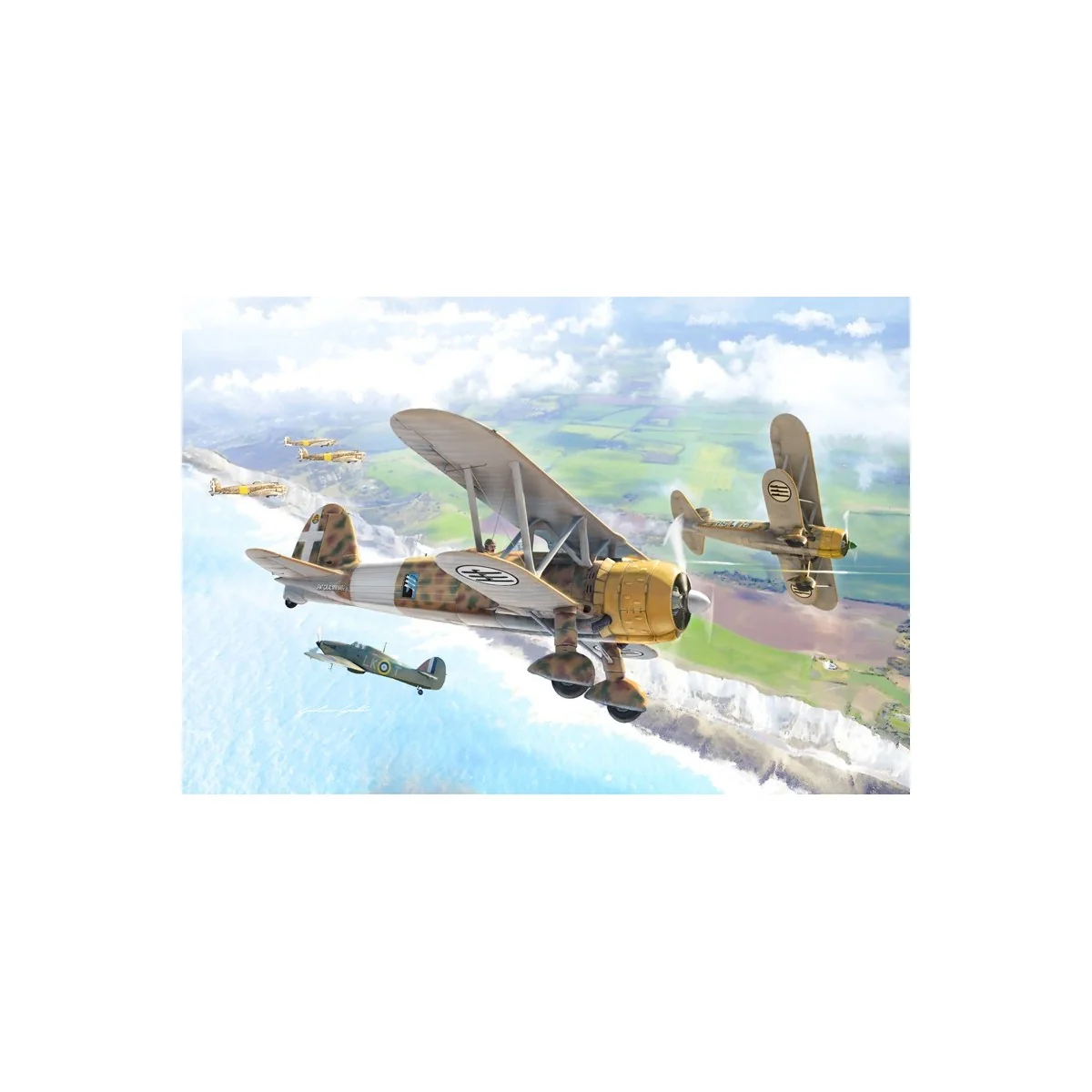 Avion FIAT CR.42 Falco Bat. d'Angleterre 1/72 Italeri Italeri I1437 - 1