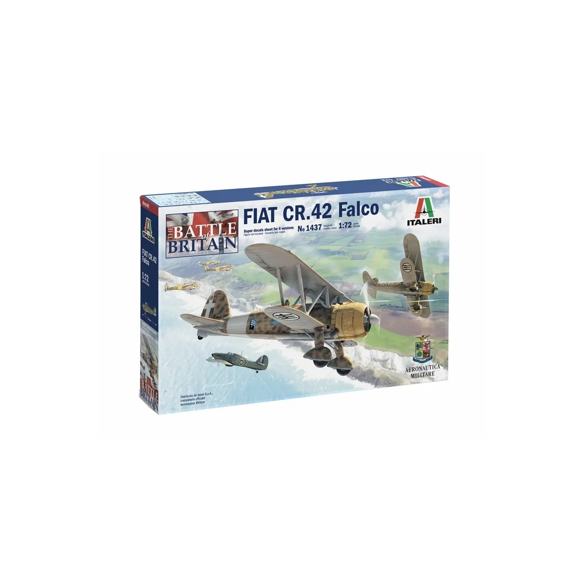 Avion FIAT CR.42 Falco Bat. d'Angleterre 1/72 Italeri Italeri I1437 - 2