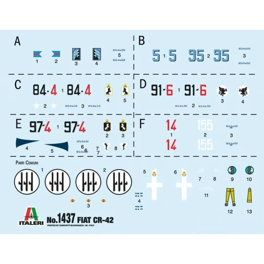 Aircraft FIAT CR.42 Falco Bat. England 1:72 Italeri Italeri I1437 - 3 I1437-Aircraft FIAT CR.42 Falco Bat. England 1:72 Italeri - I1437