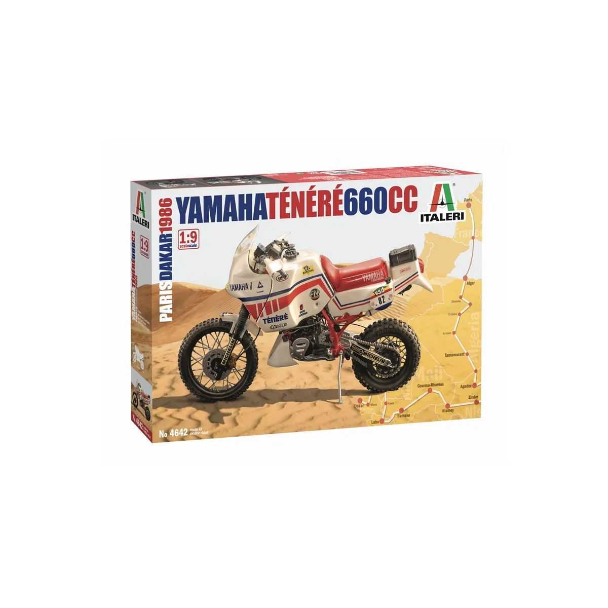 YAMAHA Ténéré 660cc Paris Dakar 1986 1/9 Italeri Italeri I4642 - 2 YAMAHA Ténéré 660cc Paris Dakar 1986 1/9 Italeri Italeri I4642 - 2