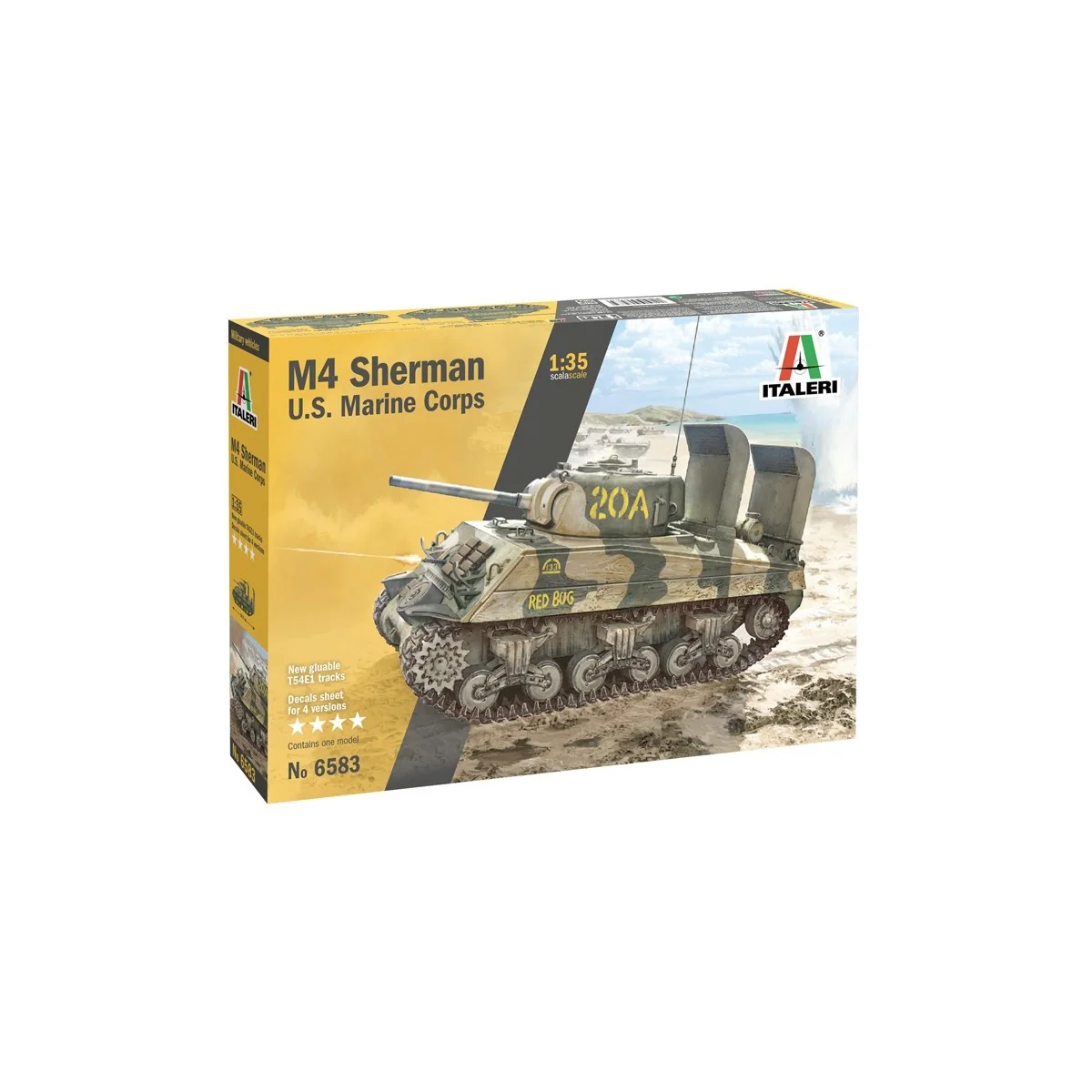 Tank M4A2 Sherman US Marine Corps 1/35 Italeri Italeri I6583 - 2 Tank M4A2 Sherman US Marine Corps 1/35 Italeri Italeri I6583 - 2