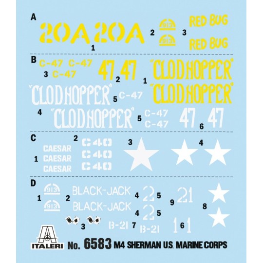I6583-Char M4A2 Sherman US Marine Corps 1/35 Italeri