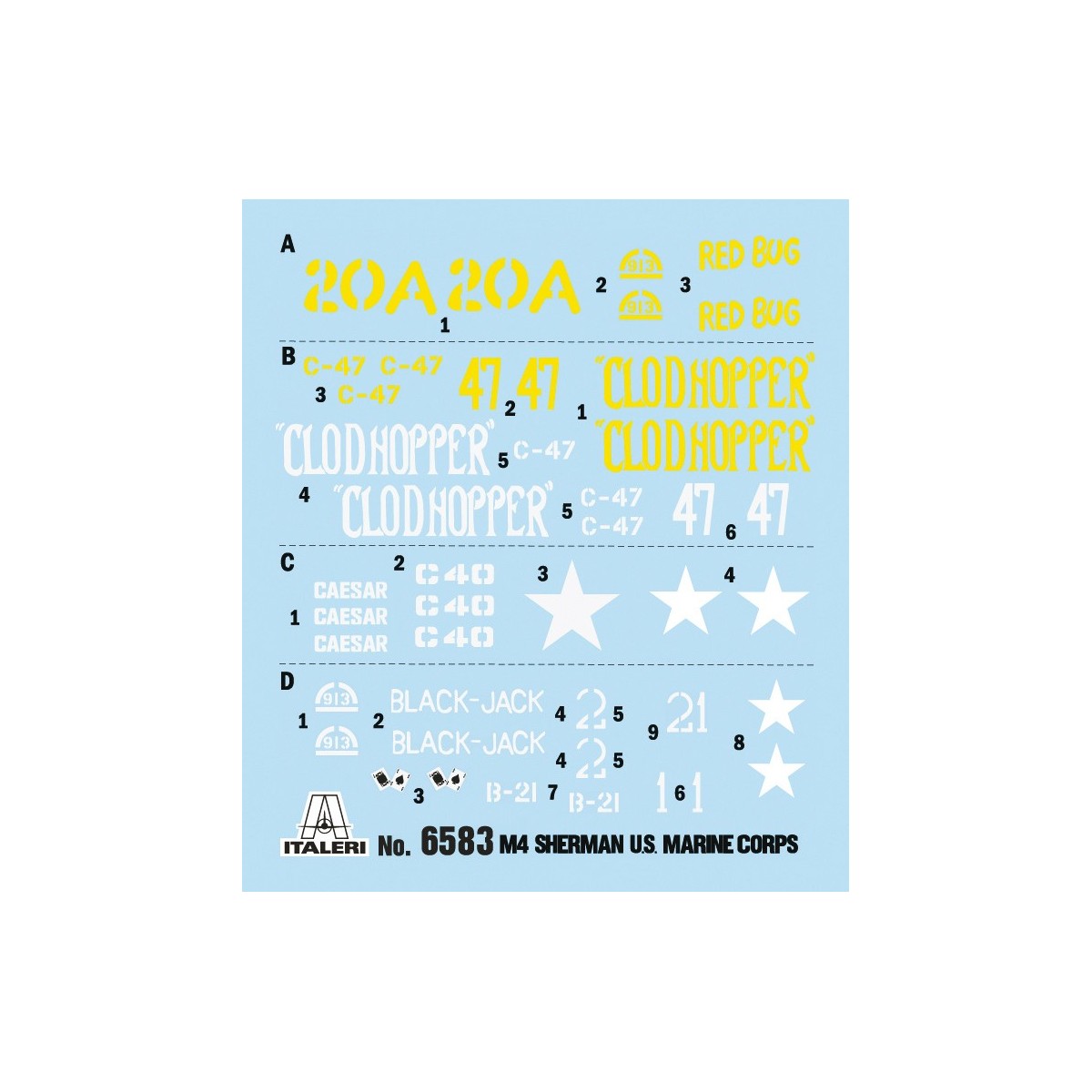 Char M4A2 Sherman US Marine Corps 1/35 Italeri Italeri I6583 - 3