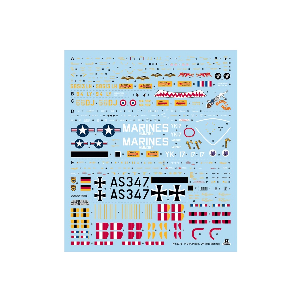 Helico H-34A Pirate / UH-34D 1/48 Italeri Italeri I2776 - 4