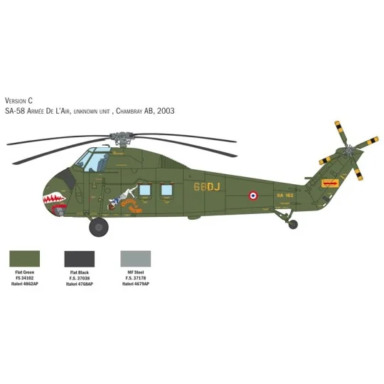 Helico H-34A Pirate / UH-34D 1/48 Italeri Italeri I2776 - 6 I2776-Helico H-34A Pirate / UH-34D 1/48 Italeri - I2776
