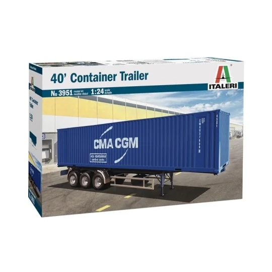 I3951-Container Trailer 40' 1/24 Italeri