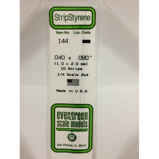 Wand 1.0x2.0x350mm Ref: 144 - Evergreen - S1370144 S1370144-Wand 1.0x2.0x350mm Ref: 144 - Evergreen - S1370144