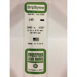 Wand 1.0x2.5x350mm Ref: 145 - Evergreen - S1370145