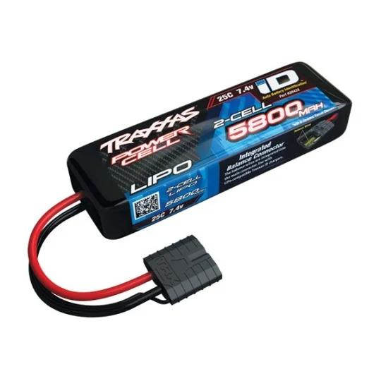 LiPo 2S 7.4V 5800mAh 25C ID Traxxas Traxxas TRX-2843X - 1 TRX-2843X-LiPo 2S 7.4V 5800mAh 25C ID Traxxas - TRX-2843X
