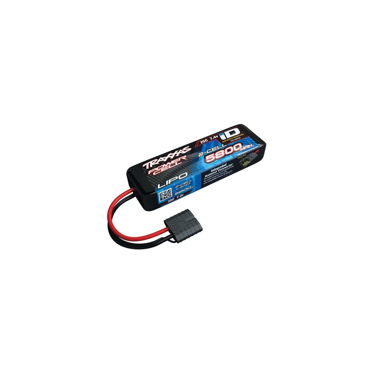LiPo 2S 7.4V 5800mAh 25C ID Traxxas Traxxas TRX-2843X - 1 LiPo 2S 7.4V 5800mAh 25C ID Traxxas Traxxas TRX-2843X - 1