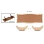 Socle bateau 390x145 mm OcCre OcCre 19105 - 1 19105-Socle bateau 390x145 mm OcCre - 19105