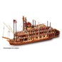 14003-Boat Mississippi 1/80 Kit Construction Wood OcCre