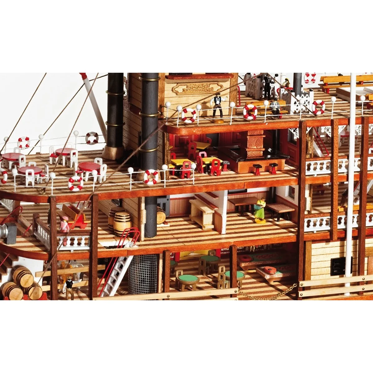 Bateau Mississippi 1/80 kit construction bois OcCre OcCre 14003 - 7 Bateau Mississippi 1/80 kit construction bois OcCre OcCre 14003 - 7