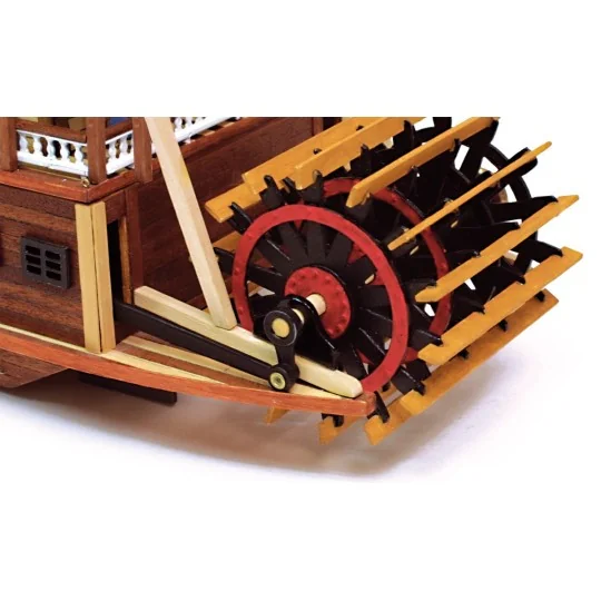 Boat Mississippi 1/80 Kit Construction Wood OcCre OcCre 14003 - 8 14003-Boat Mississippi 1/80 Kit Construction Wood OcCre - 14003