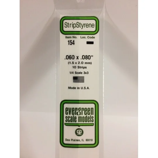 S1370154-Baguette 1.5x2.0x350mm Ref : 154 - Evergreen