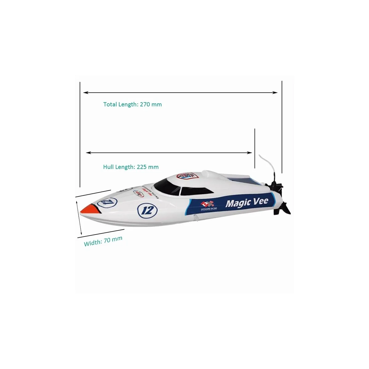 Boat Magic Vee V5 RTR Joysway Joysway 8106V5 - 4 Boat Magic Vee V5 RTR Joysway Joysway 8106V5 - 4