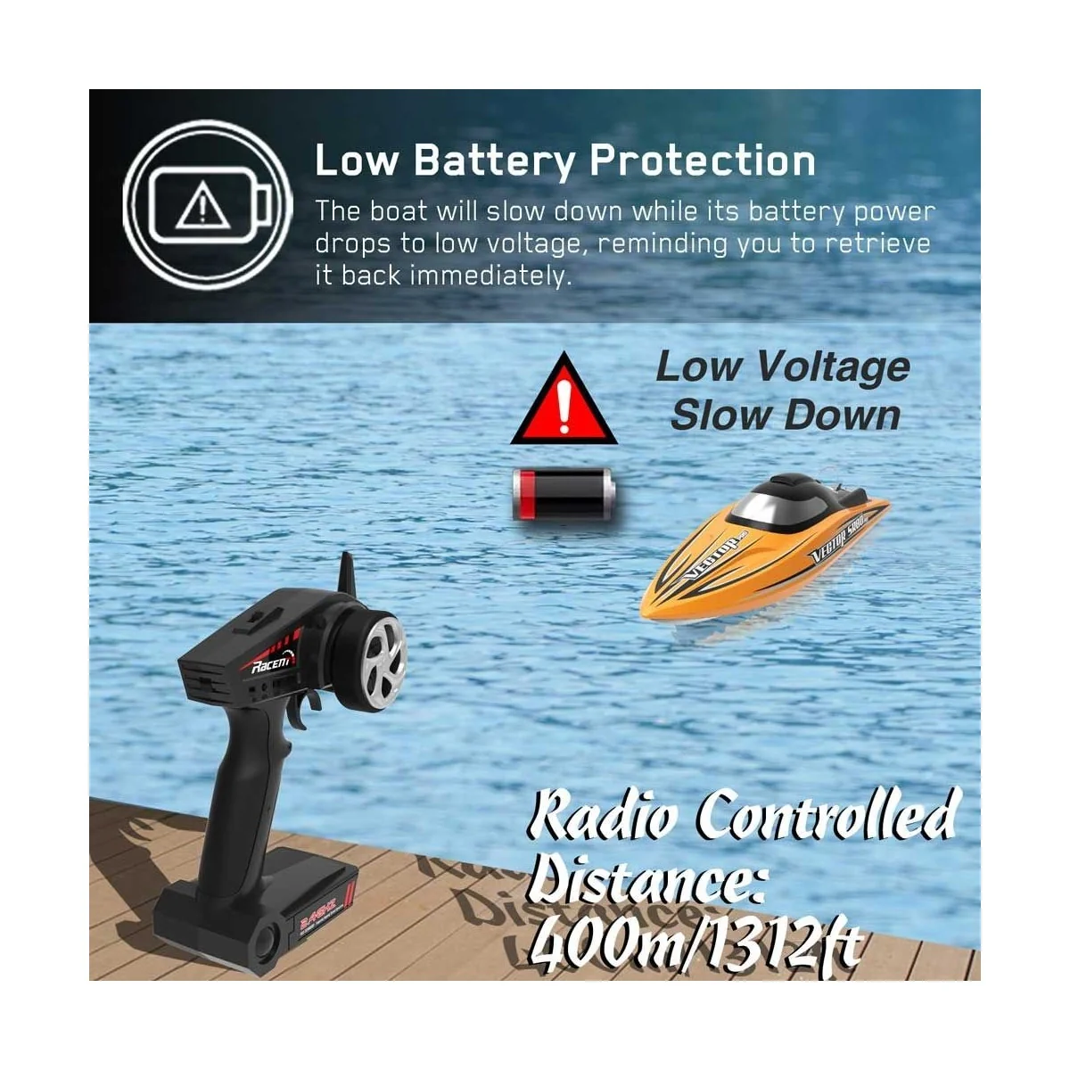 Bateau Vector SR80 brushless RTR Volantex Volantex V798-4 - 8