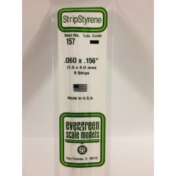 Wand 1.5x4.0x350mm Ref: 157 - Evergreen - S1370157 - S1370157