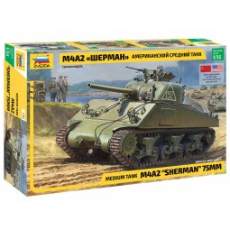 Char M4A2 Sherman 1/35 Zvezda Zvezda Z3702 - 1